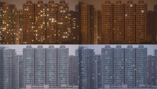 北京大型公寓楼的时间流逝。高清在线视频素材下载