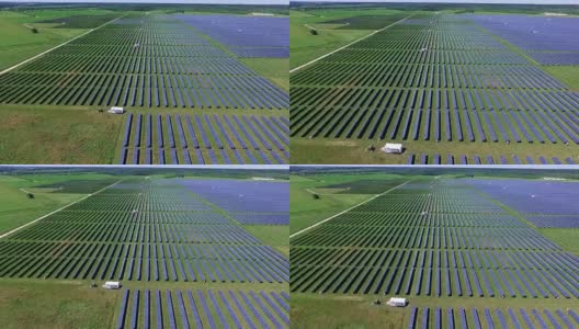 飞跃太阳能电池板农场的前沿创新高清在线视频素材下载