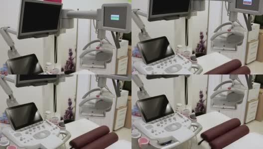 医院里的现代超声波扫描仪高清在线视频素材下载