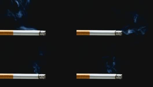 从一支香烟中冒出的烟高清在线视频素材下载