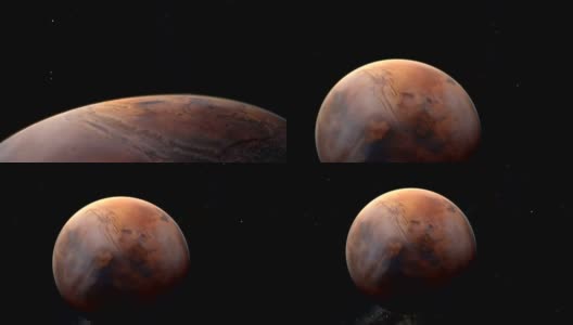 红色星球火星高清在线视频素材下载