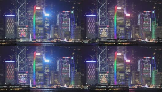 香港著名的夜景高清在线视频素材下载