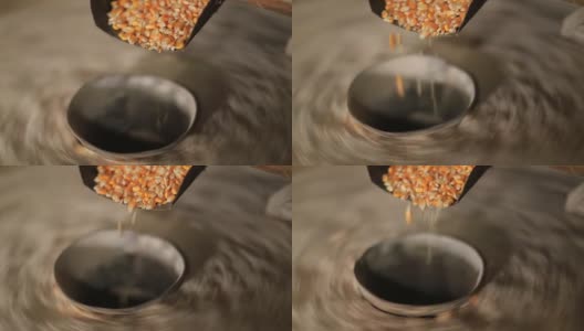 老式玉米粉碎机高清在线视频素材下载