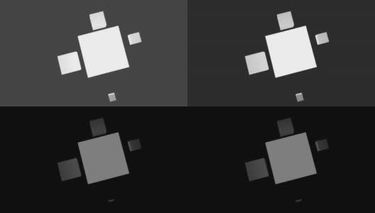 黑色和白色的灰色方块。广场的动画高清在线视频素材下载