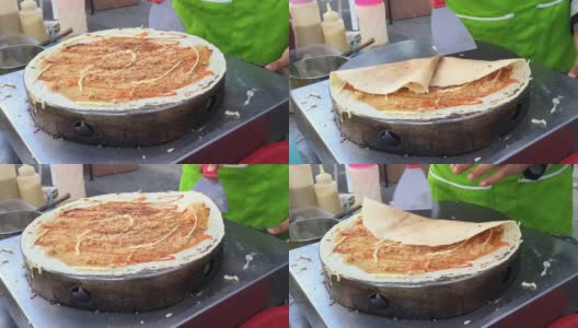泰国风格的法式薄饼高清在线视频素材下载