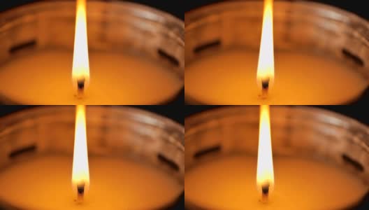 单蜡烛火焰:概念宏高清在线视频素材下载