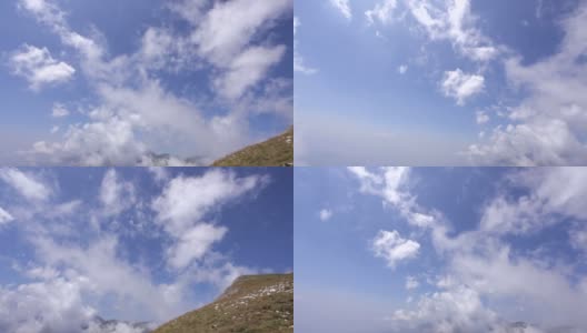 在去往马其顿沙尔山的柳博特峰的路上，乌云密布高清在线视频素材下载