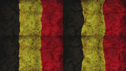 比利时国旗高清在线视频素材下载