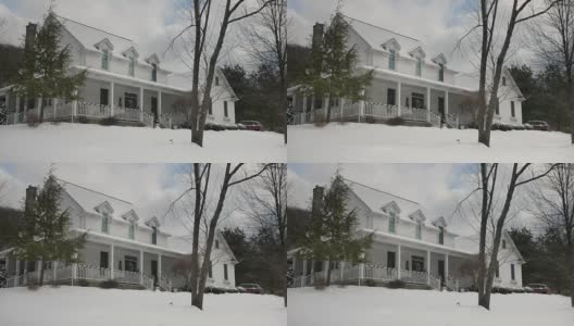 冬日之家的白天静止拍摄高清在线视频素材下载