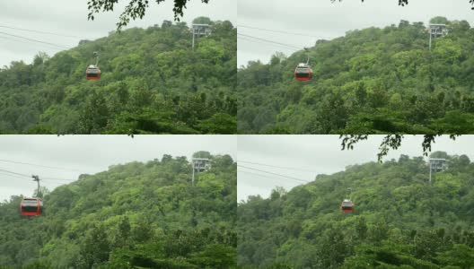 泰国Hat Yai市政公园的缆车高清在线视频素材下载