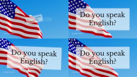 你会说英语吗?高清在线视频素材下载