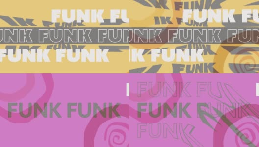 动画的文字funk色彩丰富的背景高清在线视频素材下载