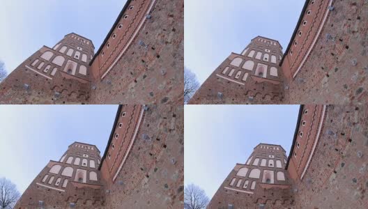 城堡的瞭望塔高清在线视频素材下载