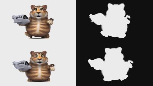 有趣的猫- 3D动画高清在线视频素材下载