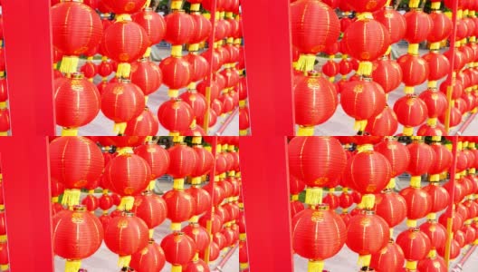 一组中国传统红灯笼高清在线视频素材下载