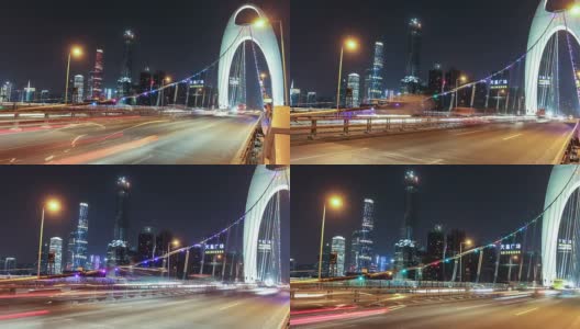 广州猎德大桥放大高清在线视频素材下载