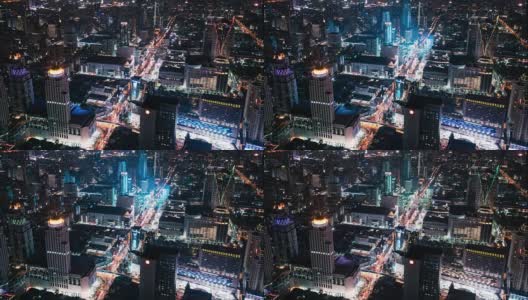 T/L WS城市夜景高架景观高清在线视频素材下载