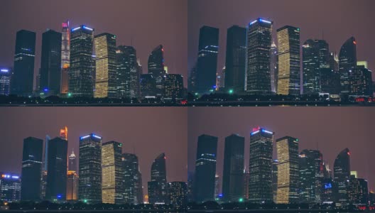 上海陆家嘴金融天际线，中国。高清在线视频素材下载