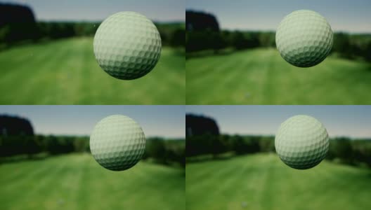 高尔夫球在空中-超级慢动作高清在线视频素材下载