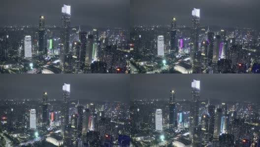 广州现代都市夜景高清在线视频素材下载