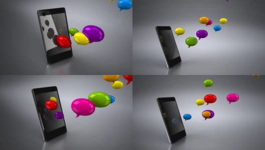 智能手机和泡沫高清在线视频素材下载