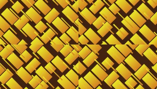 摘要三维黄色和橙色运动正方形矩形框运动背景标题设计素材....高清在线视频素材下载