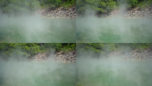 台湾台北市北投温泉之热水高清在线视频素材下载