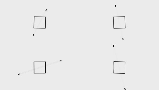 乱线运动。数字运动设计。抽象图形轮廓动画。高清在线视频素材下载