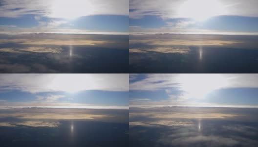从飞机上看云天空高清在线视频素材下载