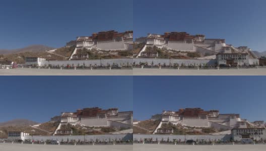 摄于西藏拉萨的布达拉宫高清在线视频素材下载