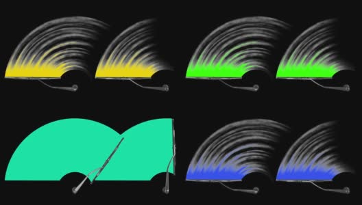 挡风玻璃雨刷动画高清在线视频素材下载