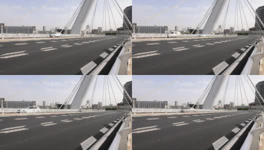 现代城市桥梁上的交通高清在线视频素材下载