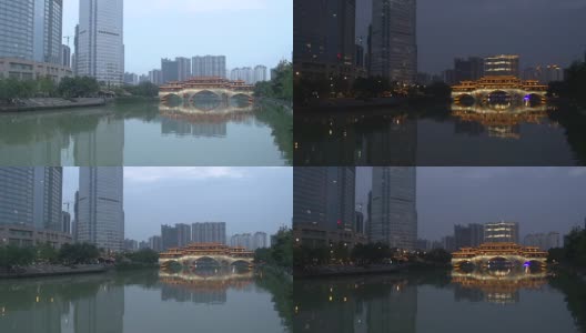 安顺大桥的时间从早到晚高清在线视频素材下载
