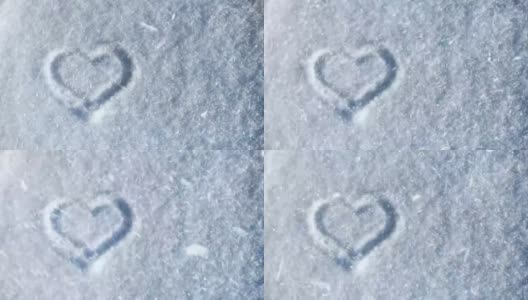 心象征着雪花，许多雪花随风飞舞高清在线视频素材下载