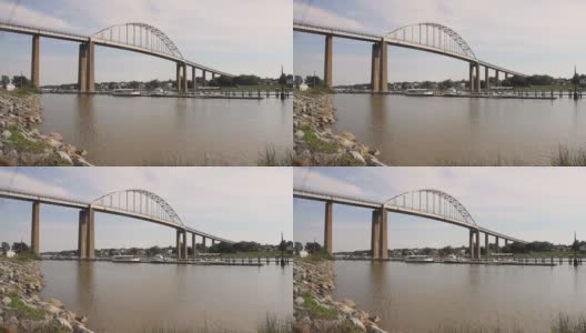 切萨皮克大桥的广角实时录像高清在线视频素材下载