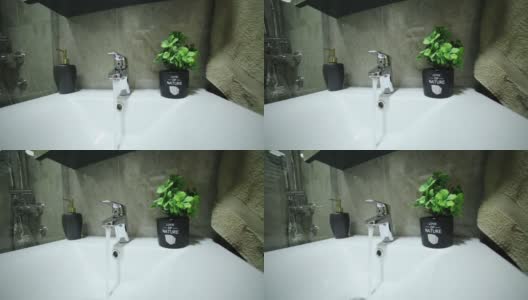 现代主浴室-现代卫生间的内饰高清在线视频素材下载