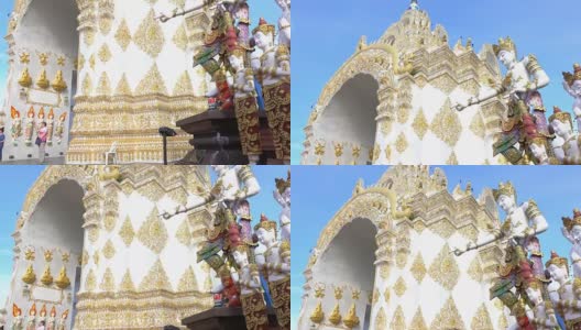 泰国清莱Sangkeawphothiyan寺高清在线视频素材下载