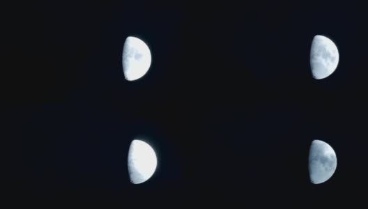 夜晚的月光高清在线视频素材下载