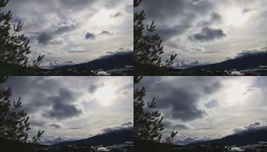 在法国比利牛斯山拍摄的卡西尔雪山高清在线视频素材下载