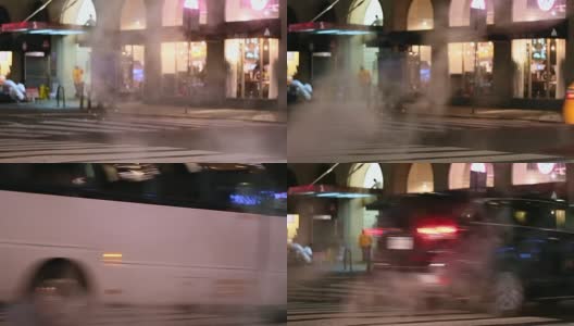 曼哈顿中城和蒸汽街景高清在线视频素材下载