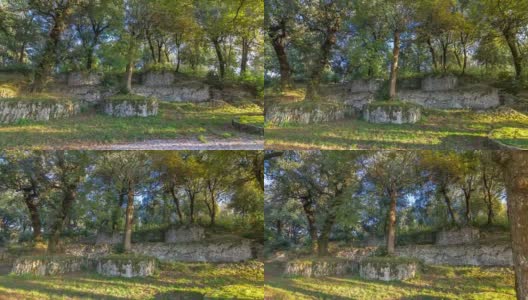 Villa Doria Pamphili公园位于美丽的阿尔巴诺拉齐亚莱小镇，意大利高清在线视频素材下载