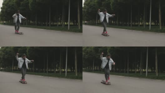 亚洲少女滑冰高清在线视频素材下载