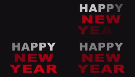 4K新年快乐- 2021动画高清在线视频素材下载