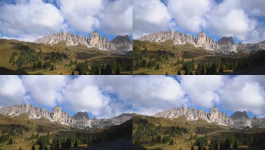 意大利Dolomites - Pizes de Cir Ridge，南蒂罗尔高清在线视频素材下载