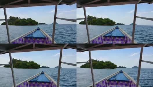 船旅行。基伍湖，卢旺达(非洲)高清在线视频素材下载