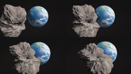 小行星将要与地球相撞高清在线视频素材下载