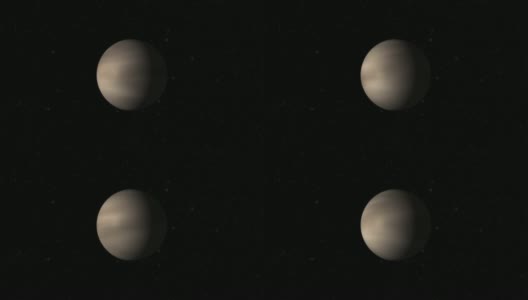 旋转行星金星-中心范围高清在线视频素材下载