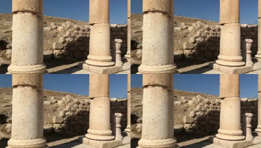 约旦古Jerash古城，有希腊、罗马帝国遗址、文化、建筑、景观的地方高清在线视频素材下载