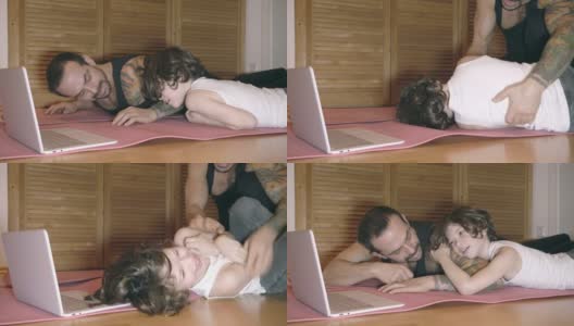 父亲和儿子玩高清在线视频素材下载