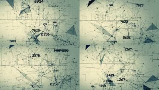 网络/数学/数字/代码无缝循环动画。高清在线视频素材下载
